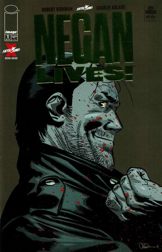 Negan Lives! Gold Foil Logo #1/B (VF/NM), Comic Book, Back Issue, buy comic books online, order comics online, marvel comics, sell comic books, online, comic websites, comic store,  vintige comic books, comic book store guelph, comic book store, comic book store near me, Long Box Silver's Comic Book Store