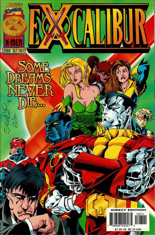 Excalibur #107, Comic Book, Back Issue, buy comic books online, order comics online, marvel comics, sell comic books, online, comic websites, comic store,  vintige comic books, comic book store guelph, comic book store, comic book store near me, Long Box Silver's Comic Book Store