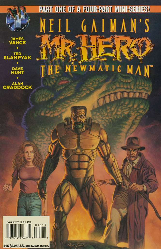 Mr. Hero-The Newmatic Man (Neil Gaiman’s…, 1st Series) #15, Comic Book, Back Issue, buy comic books online, order comics online, marvel comics, sell comic books, online, comic websites, comic store,  vintige comic books, comic book store guelph, comic book store, comic book store near me, Long Box Silver's Comic Book Store