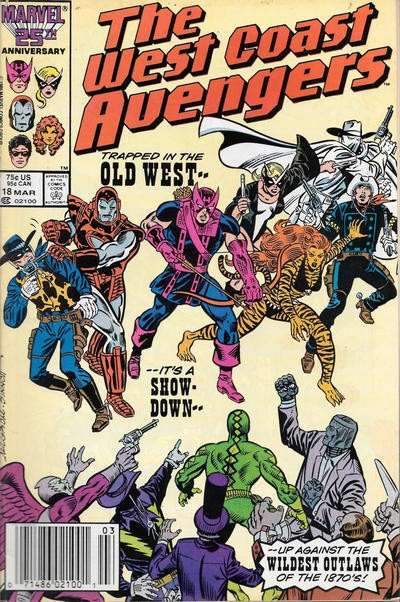 West Coast Avengers(VF-NM) #18/NS, Comic Book, Back Issue, buy comic books online, order comics online, marvel comics, sell comic books, online, comic websites, comic store,  vintige comic books, comic book store guelph, comic book store, comic book store near me, Long Box Silver's Comic Book Store