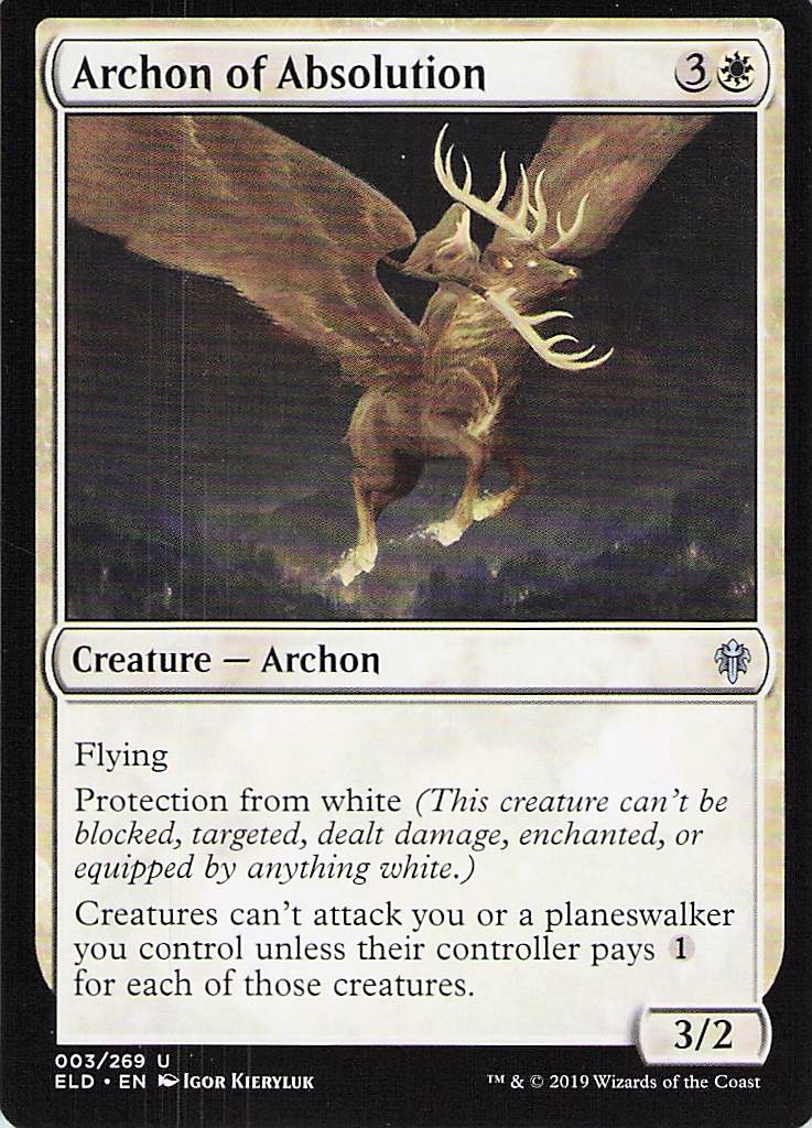 Archon of Absolution Throne of Eldraine #3 Uncommon Near Mint or Better