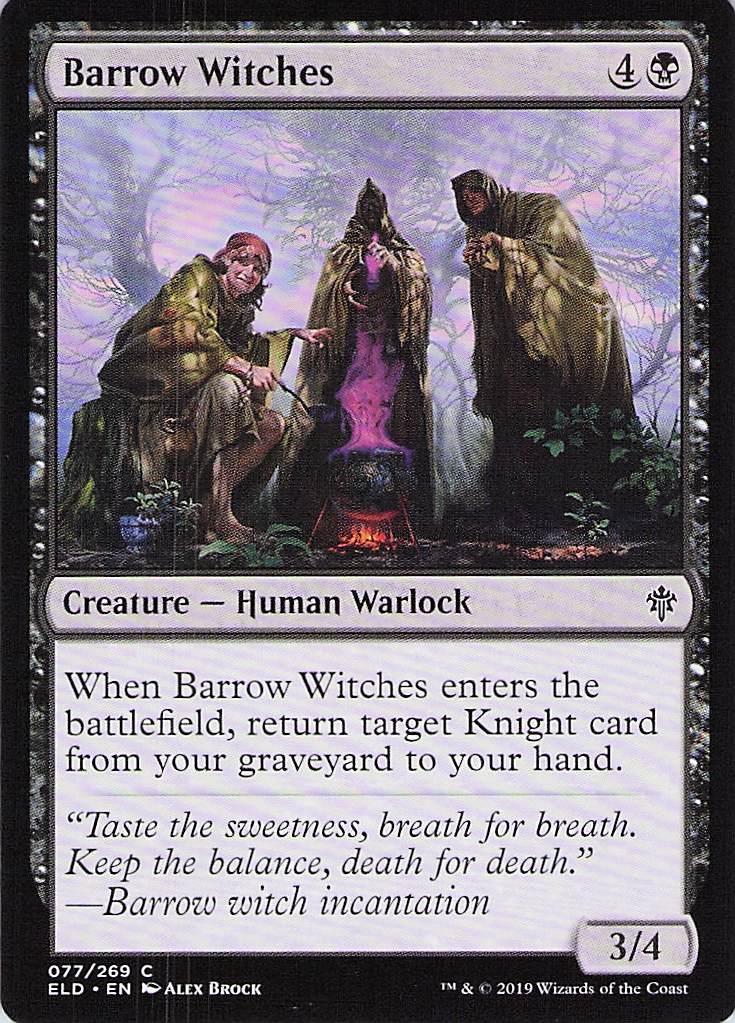 Barrow Witches Throne of Eldraine #77 Common Near Mint or Better