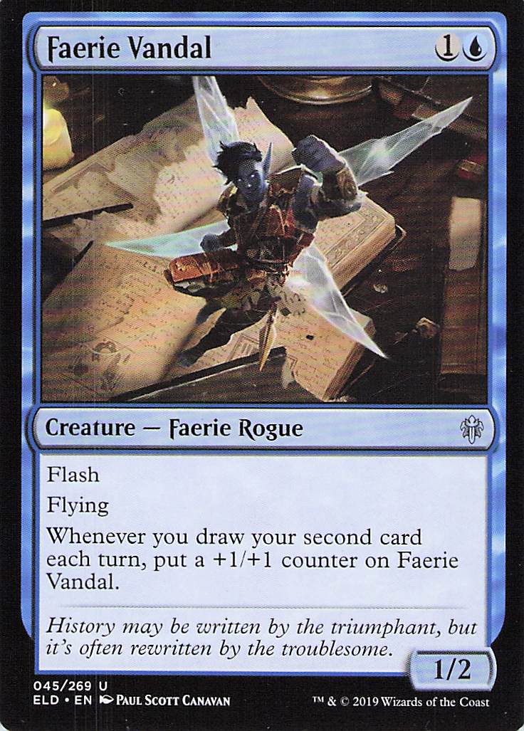 Faerie Vandal Throne of Eldraine #45 Uncommon Near Mint or Better