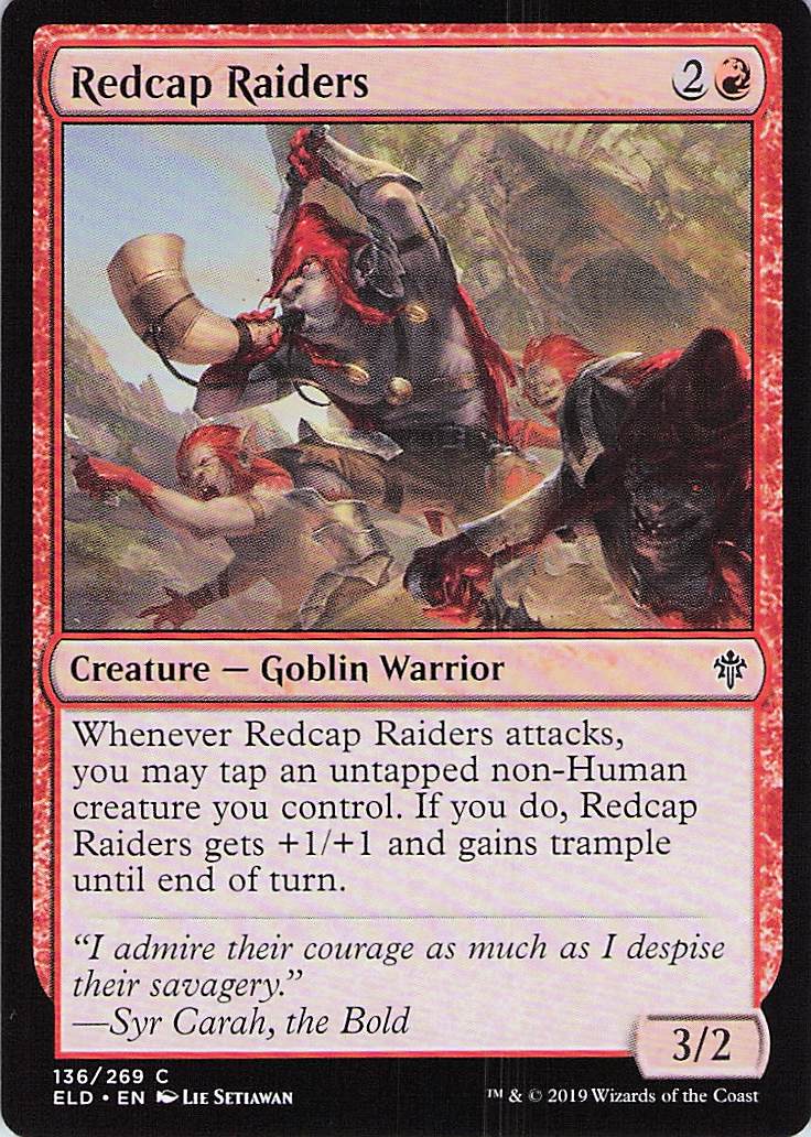 Redcap Raiders Throne of Eldraine #136 Common Near Mint or Better