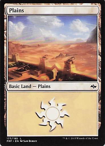 Plains (177) Fate Reforged #177 Land Near Mint or Better