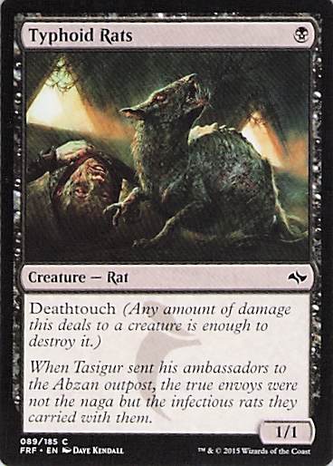Typhoid Rats Fate Reforged #89 Common Near Mint or Better
