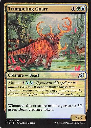 Trumpeting Gnarr Ikoria: Lair of Behemoths #213 Uncommon Near Mint or Better
