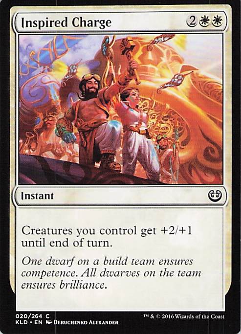 Inspired Charge Kaladesh #20 Common Near Mint or Better