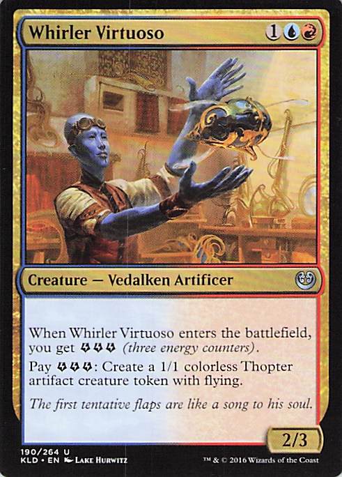 Whirler Virtuoso Kaladesh #190 Uncommon Near Mint or Better