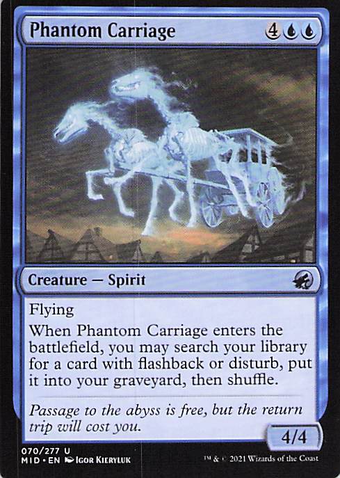Phantom Carriage Innistrad: Midnight Hunt #70 Uncommon Near Mint or Better