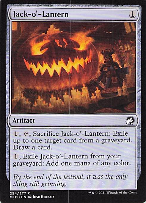 Jack-o'-Lantern Innistrad: Midnight Hunt #254 Common Near Mint or Better