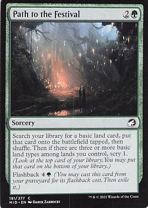 Path to the Festival Innistrad: Midnight Hunt #191 Common Near Mint or Better
