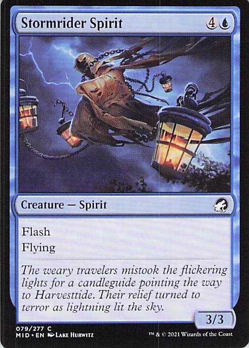Stormrider Spirit Innistrad: Midnight Hunt #79 Common Near Mint or Better