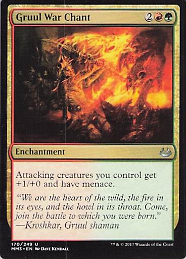 Gruul War Chant Modern Masters 2017 #170 Uncommon Near Mint or Better