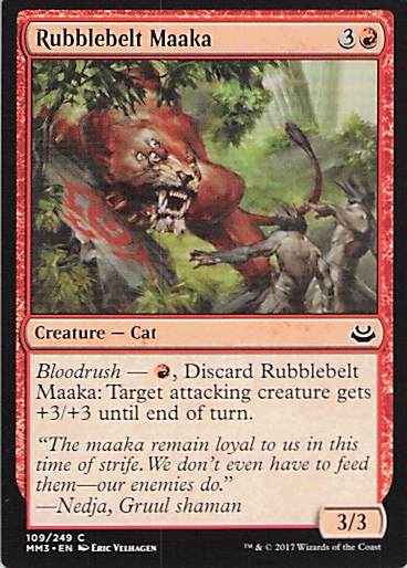 Rubblebelt Maaka Modern Masters 2017 #109 Common Near Mint or Better