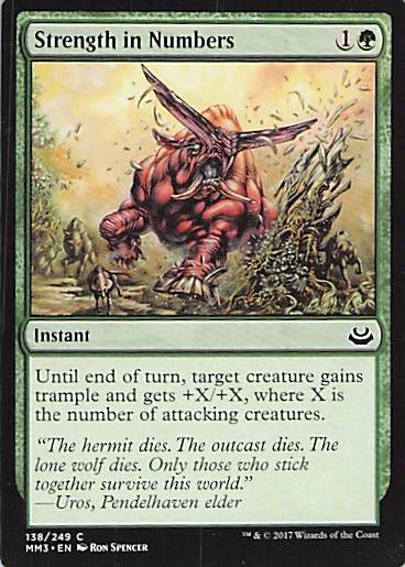 Strength in Numbers Modern Masters 2017 #138 Common Near Mint or Better