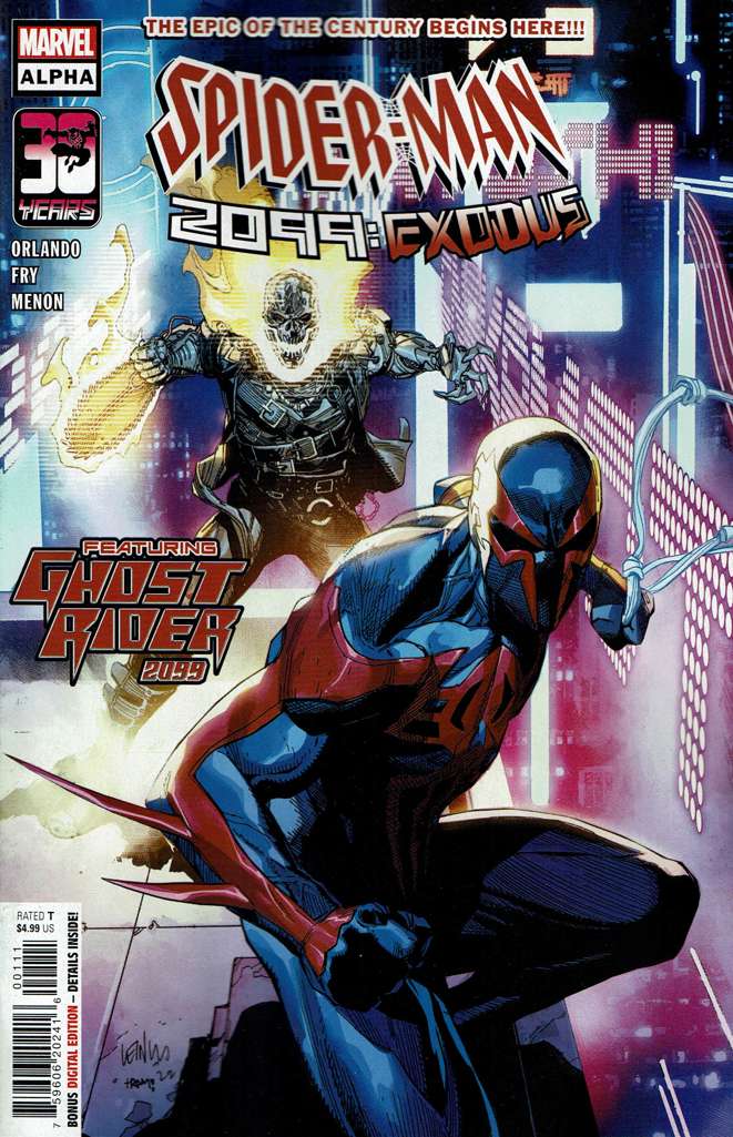 Spider-Man 2099: Exodus Alpha #1 (VF-NM), Comic Book, buy comic books online, online comic book store canada, sell comic books, online, comic websites, comic store, vintige comic books, comic book store guelph, comic book store, Long Box Silver's Comics