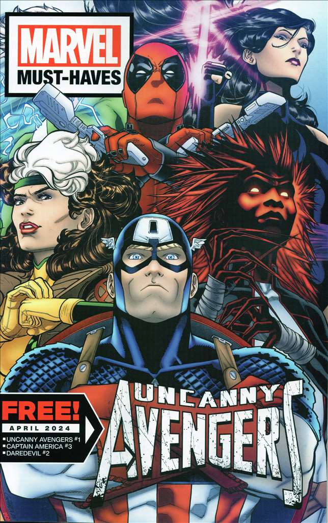 Free Marvel Must-Haves: April 2024 #1, Comic Book, Back Issue, buy comic books online, order comics online, marvel comics, sell comic books, online, comic websites, comic store, vintige comic books, comic book store guelph, comic book store, comic book store near me, Long Box Silver's Comic Book Store