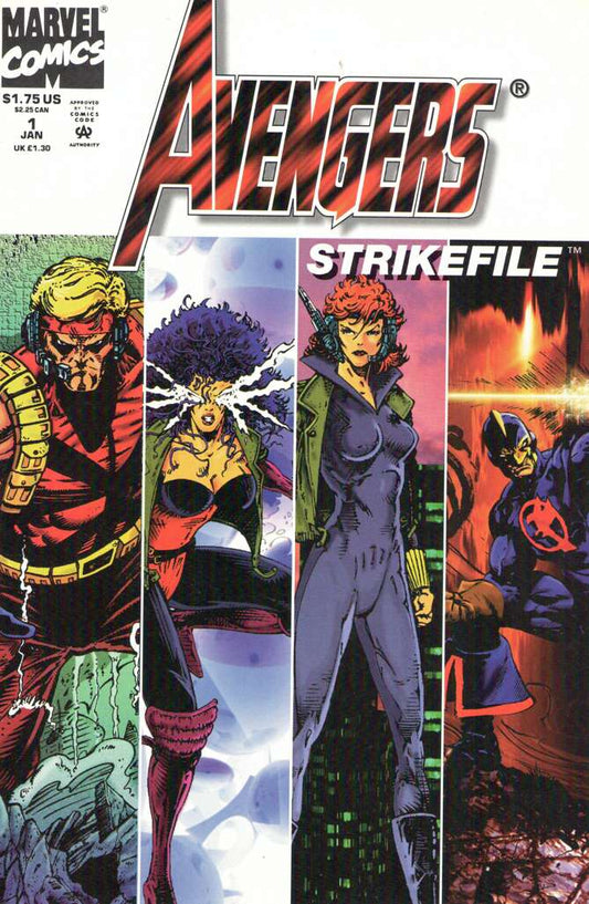 Avengers Strike File(F) #1, Comic Book, Back Issue, buy comic books online, order comics online, marvel comics, sell comic books, online, comic websites, comic store,  vintige comic books, comic book store guelph, comic book store, comic book store near me, Long Box Silver's Comic Book Store