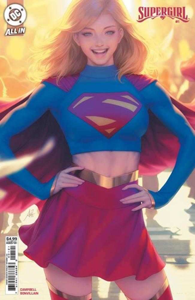 Supergirl #1 Cover B Stanley Artgerm Lau Card Stock Variant (VF-NM)