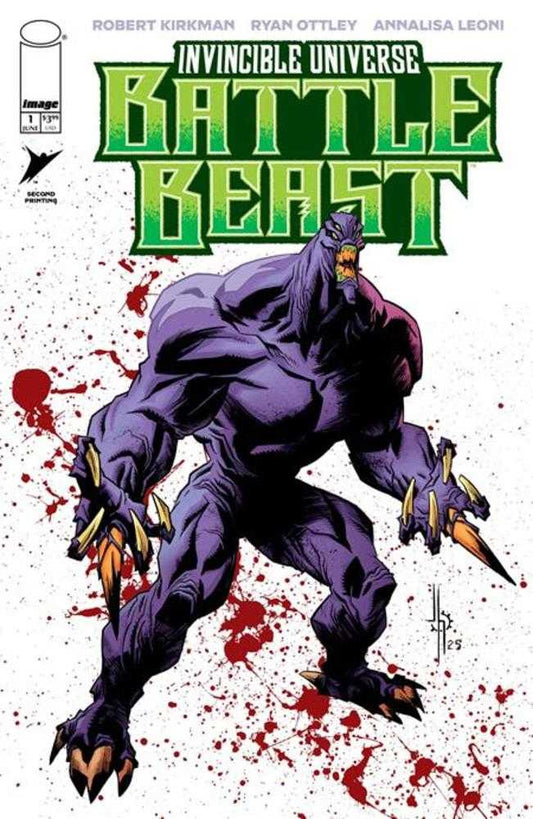 Invincible Universe Battle Beast #1 2nd Print Cover B Jason Howard Variant (VF/NM)