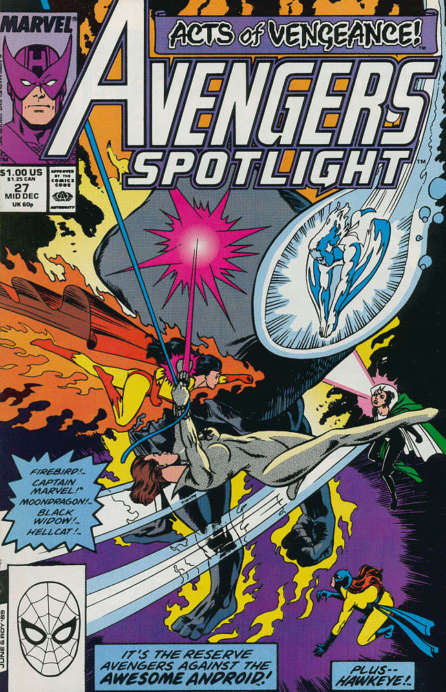Avengers Spotlight(VF/NM) #27, Comic Book, Back Issue, buy comic books online, order comics online, marvel comics, sell comic books, online, comic websites, comic store,  vintige comic books, comic book store guelph, comic book store, comic book store near me, Long Box Silver's Comic Book Store