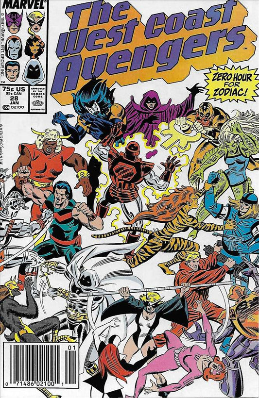 West Coast Avengers(VF-NM) #28/NS, Comic Book, Back Issue, buy comic books online, order comics online, marvel comics, sell comic books, online, comic websites, comic store,  vintige comic books, comic book store guelph, comic book store, comic book store near me, Long Box Silver's Comic Book Store