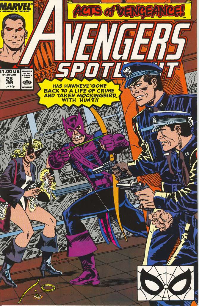 Avengers Spotlight(VF/NM) #28, Comic Book, Back Issue, buy comic books online, order comics online, marvel comics, sell comic books, online, comic websites, comic store,  vintige comic books, comic book store guelph, comic book store, comic book store near me, Long Box Silver's Comic Book Store