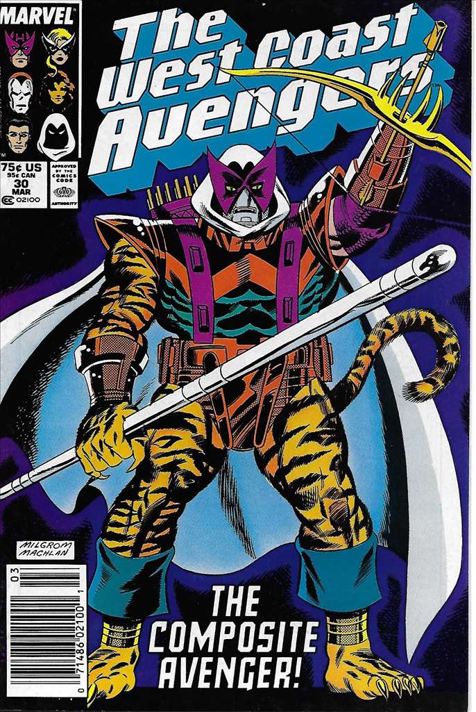 West Coast Avengers(VF-NM) #30/NS, Comic Book, Back Issue, buy comic books online, order comics online, marvel comics, sell comic books, online, comic websites, comic store,  vintige comic books, comic book store guelph, comic book store, comic book store near me, Long Box Silver's Comic Book Store