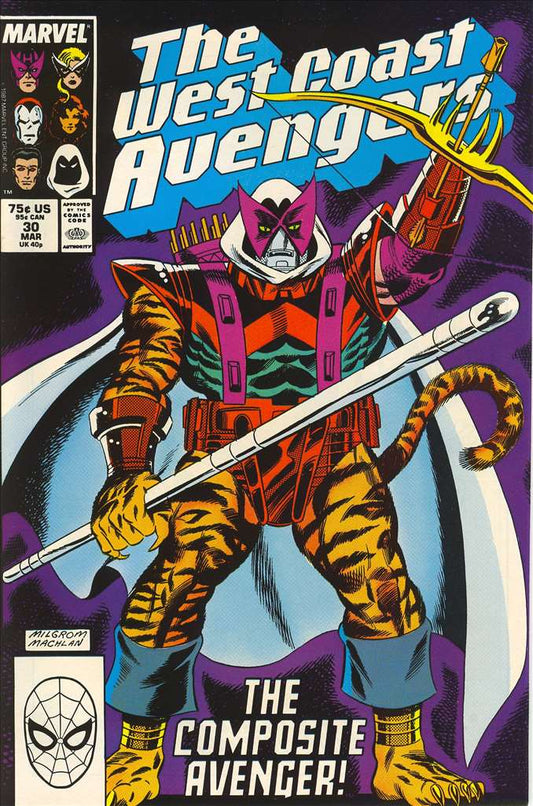 West Coast Avengers(F) #30, Comic Book, Back Issue, buy comic books online, order comics online, marvel comics, sell comic books, online, comic websites, comic store,  vintige comic books, comic book store guelph, comic book store, comic book store near me, Long Box Silver's Comic Book Store