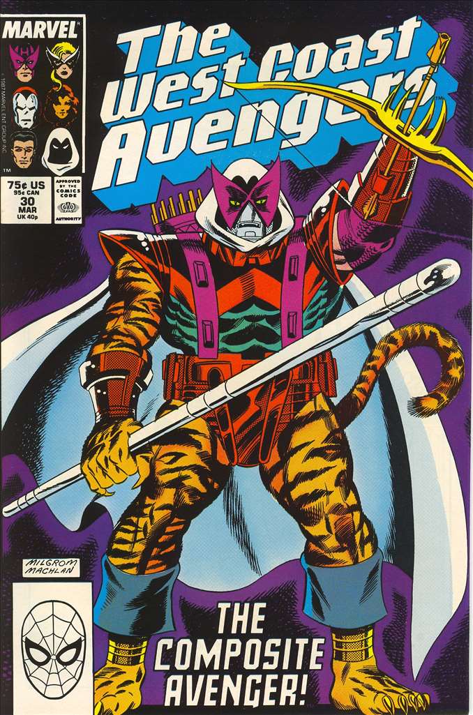 West Coast Avengers(VF-NM) #30, Comic Book, Back Issue, buy comic books online, order comics online, marvel comics, sell comic books, online, comic websites, comic store,  vintige comic books, comic book store guelph, comic book store, comic book store near me, Long Box Silver's Comic Book Store