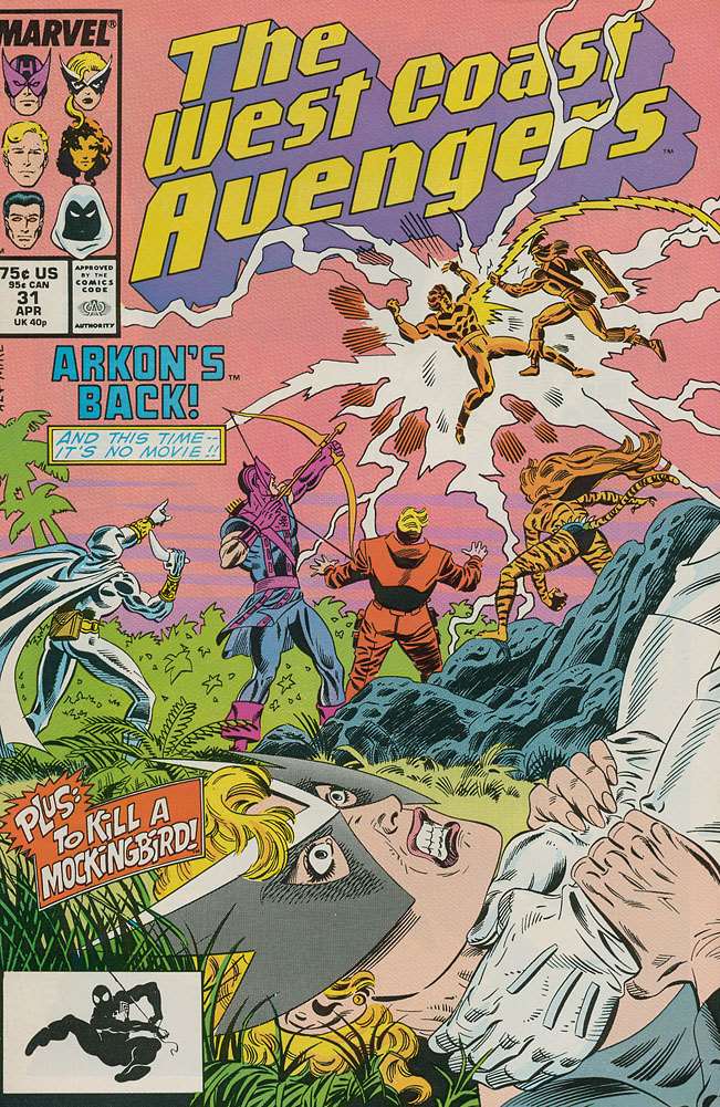West Coast Avengers(VF-NM) #31, Comic Book, Back Issue, buy comic books online, order comics online, marvel comics, sell comic books, online, comic websites, comic store,  vintige comic books, comic book store guelph, comic book store, comic book store near me, Long Box Silver's Comic Book Store