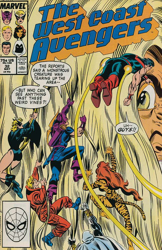 West Coast Avengers(VF-NM) #32, Comic Book, Back Issue, buy comic books online, order comics online, marvel comics, sell comic books, online, comic websites, comic store,  vintige comic books, comic book store guelph, comic book store, comic book store near me, Long Box Silver's Comic Book Store