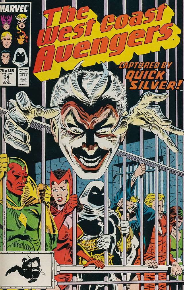 West Coast Avengers(VF-NM) #34, Comic Book, Back Issue, buy comic books online, order comics online, marvel comics, sell comic books, online, comic websites, comic store,  vintige comic books, comic book store guelph, comic book store, comic book store near me, Long Box Silver's Comic Book Store