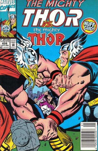 The Mighty Thor (Newsstand) #458/NS, Comic Book, Back Issue, buy comic books online, order comics online, marvel comics, sell comic books, online, comic websites, comic store, vintige comic books, comic book store guelph, comic book store, comic book store near me, Long Box Silver's Comic Book Store