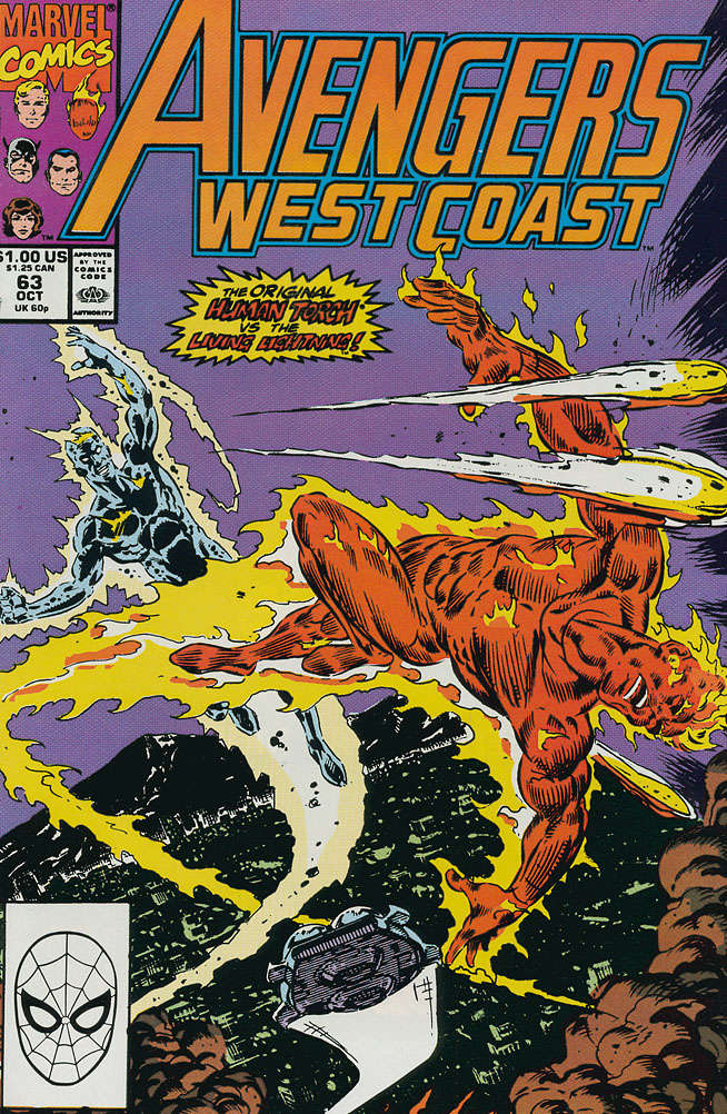 Avengers West Coast #63 (VF/NM), Comic Book, Back Issue, buy comic books online, order comics online, marvel comics, sell comic books, online, comic websites, comic store,  vintige comic books, comic book store guelph, comic book store, comic book store near me, Long Box Silver's Comic Book Store