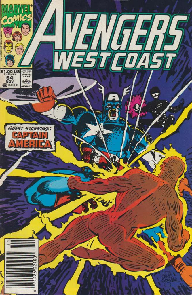Avengers West Coast #64/NS (VF/NM), Comic Book, Back Issue, buy comic books online, order comics online, marvel comics, sell comic books, online, comic websites, comic store,  vintige comic books, comic book store guelph, comic book store, comic book store near me, Long Box Silver's Comic Book Store