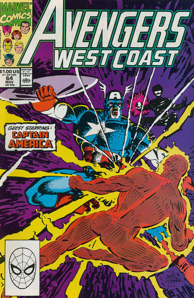 Avengers West Coast #64 (VF/NM), Comic Book, Back Issue, buy comic books online, order comics online, marvel comics, sell comic books, online, comic websites, comic store,  vintige comic books, comic book store guelph, comic book store, comic book store near me, Long Box Silver's Comic Book Store