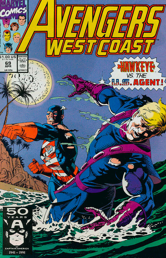 Avengers West Coast #69 (VF/NM), Comic Book, Back Issue, buy comic books online, order comics online, marvel comics, sell comic books, online, comic websites, comic store,  vintige comic books, comic book store guelph, comic book store, comic book store near me, Long Box Silver's Comic Book Store