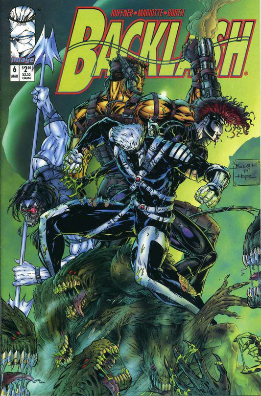 Backlash #6 (VF-NM), Comic Book, Back Issue, buy comic books online, online comic book store canada, sell comic books, online, comic websites, comic store,  vintige comic books, comic book store guelph, comic book store, comic book store near me, Long Box Silver's Comics