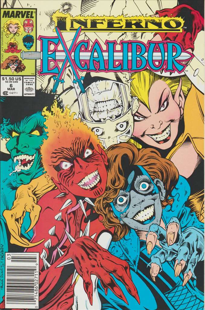 Excalibur #6, Comic Book, Back Issue, buy comic books online, order comics online, marvel comics, sell comic books, online, comic websites, comic store, vintige comic books, comic book store guelph, comic book store, comic book store near me, Long Box Silver's Comic Book Store
