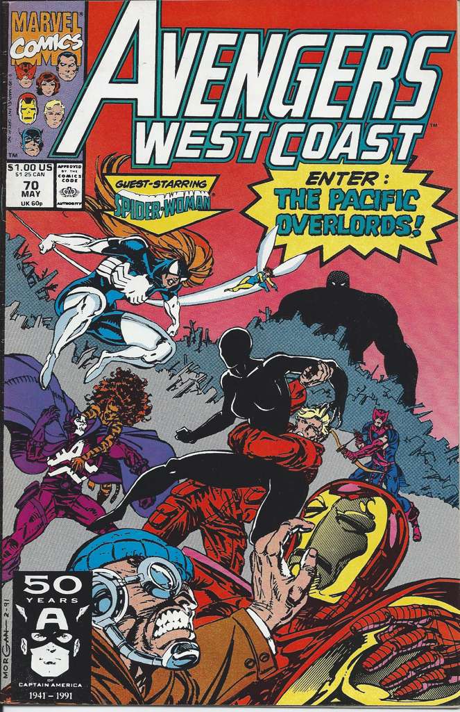 Avengers West Coast #70 (VF/NM), Comic Book, Back Issue, buy comic books online, order comics online, marvel comics, sell comic books, online, comic websites, comic store,  vintige comic books, comic book store guelph, comic book store, comic book store near me, Long Box Silver's Comic Book Store