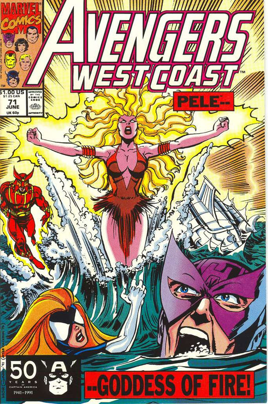 Avengers West Coast #71 (VF/NM), Comic Book, Back Issue, buy comic books online, order comics online, marvel comics, sell comic books, online, comic websites, comic store,  vintige comic books, comic book store guelph, comic book store, comic book store near me, Long Box Silver's Comic Book Store