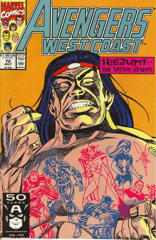 Avengers West Coast #72 (F), Comic Book, Back Issue, buy comic books online, order comics online, marvel comics, sell comic books, online, comic websites, comic store,  vintige comic books, comic book store guelph, comic book store, comic book store near me, Long Box Silver's Comic Book Store