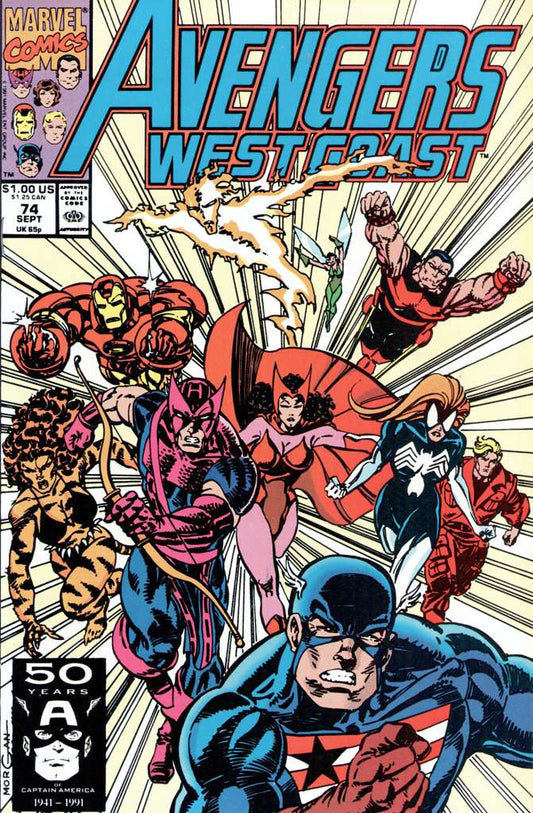 Avengers West Coast #74 (F), Comic Book, Back Issue, buy comic books online, order comics online, marvel comics, sell comic books, online, comic websites, comic store,  vintige comic books, comic book store guelph, comic book store, comic book store near me, Long Box Silver's Comic Book Store