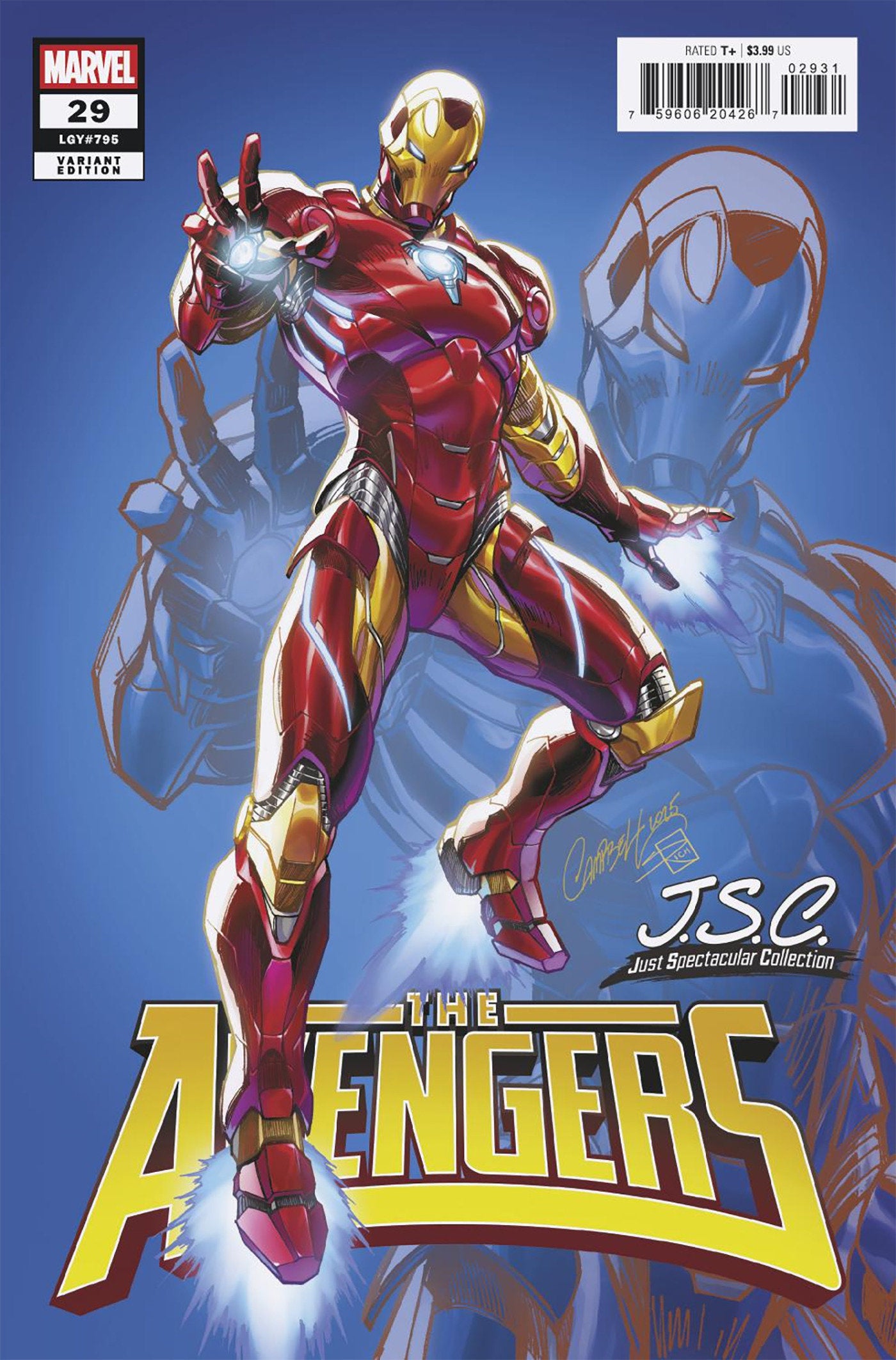 Avengers #29 J. Scott Campbell Just Spectacular Collection Variant (VF/NM)