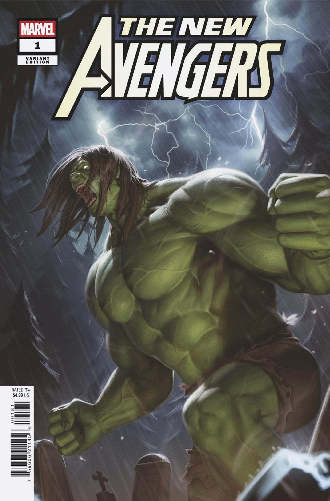New Avengers #1 Woo-Chul Lee Hulk Variant D (VF/NM)