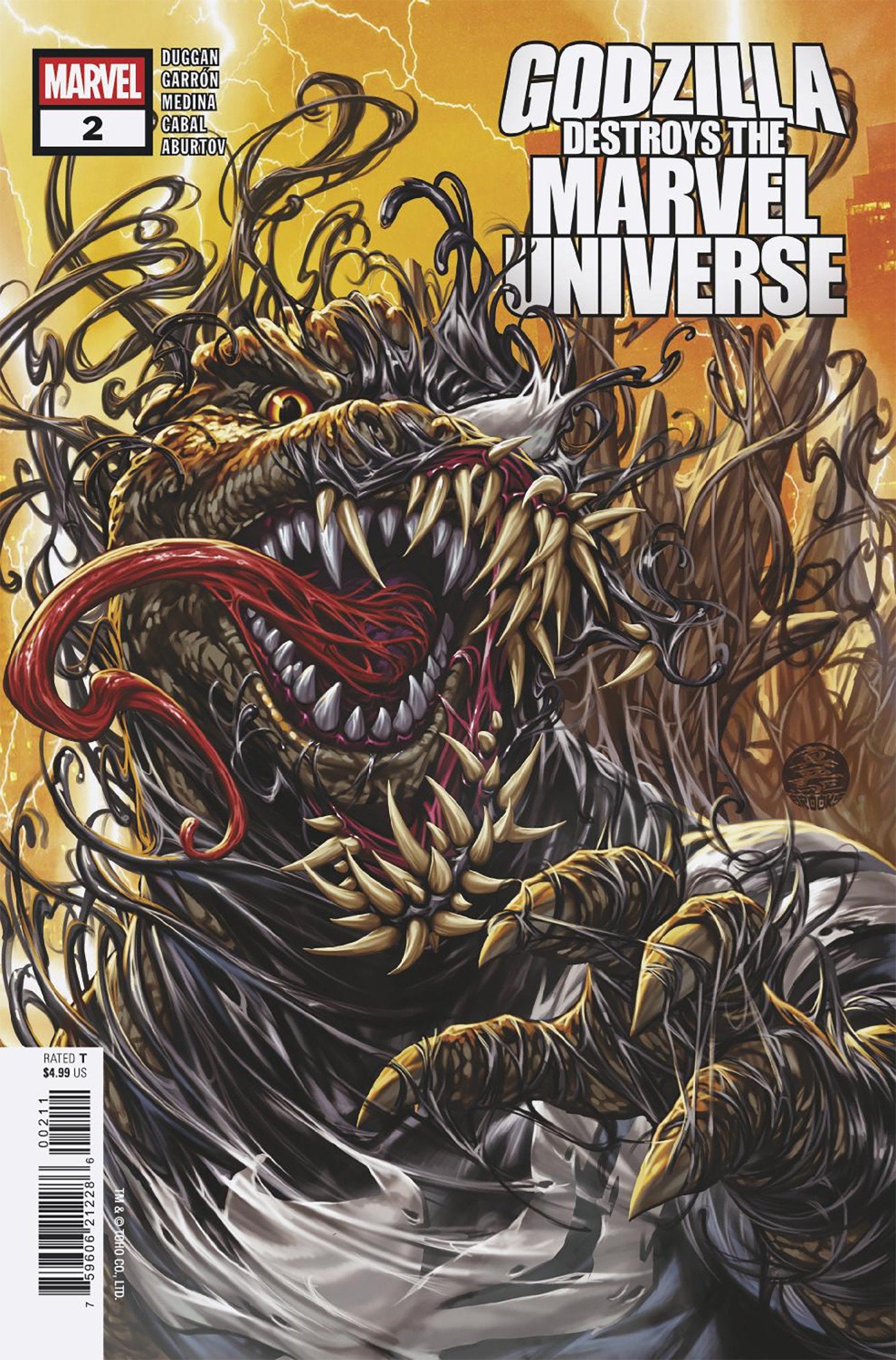 Godzilla Destroys The Marvel Universe #2 (VF/NM)