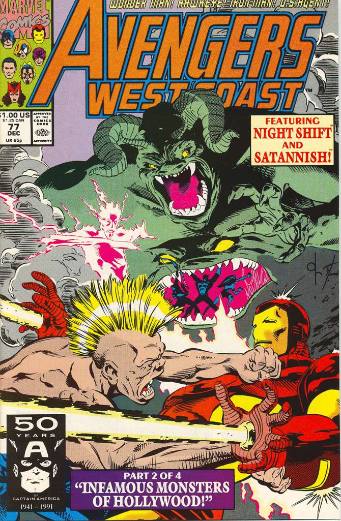 Avengers West Coast #77 (F), Comic Book, Back Issue, buy comic books online, order comics online, marvel comics, sell comic books, online, comic websites, comic store,  vintige comic books, comic book store guelph, comic book store, comic book store near me, Long Box Silver's Comic Book Store