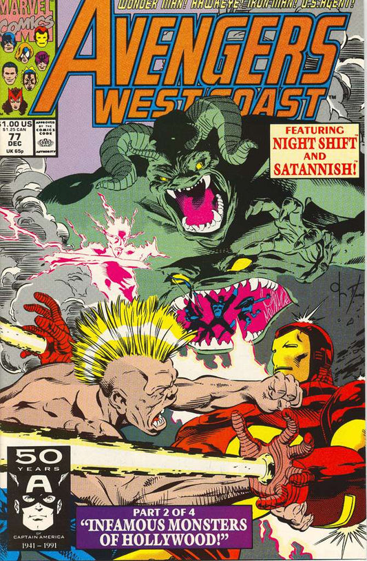 Avengers West Coast #77 (F), Comic Book, Back Issue, buy comic books online, order comics online, marvel comics, sell comic books, online, comic websites, comic store,  vintige comic books, comic book store guelph, comic book store, comic book store near me, Long Box Silver's Comic Book Store